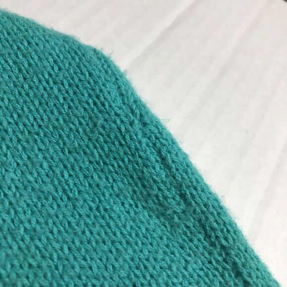 Talbots Cardigan Sweater Womens M Green Lambswool Blend V-Neck Button Up Preppy - Picture 5 of 16